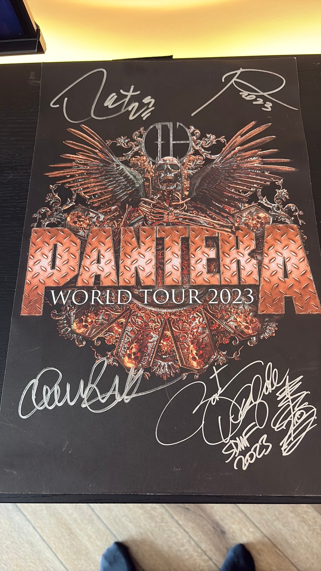 Gesigneerde Pantera World Tour 2023 Poster – Amsterdam –, Rechthoekig Staand, Nieuw, Ophalen of Verzenden, A1 t/m A3