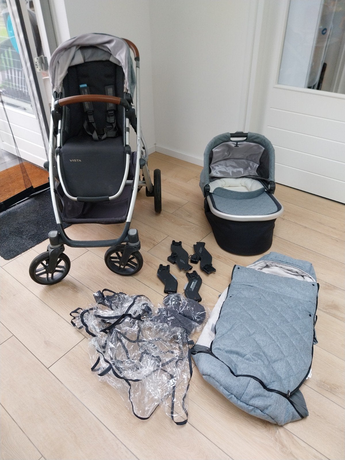 kinderwagen met duo mogelijkheid, Kinderen en Baby's, Kinderwagens en Combinaties, Duowagen, Zo goed als nieuw, Combiwagen, Ophalen