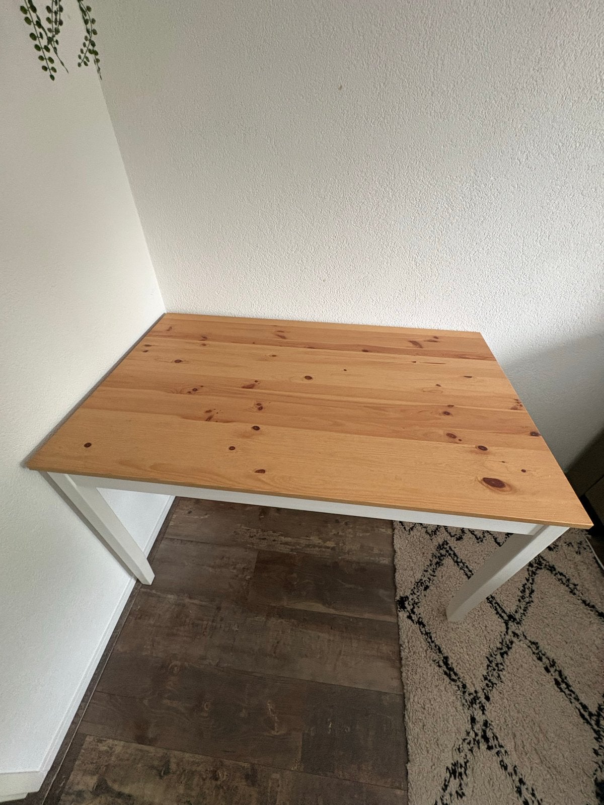 Ikea Tafel/Bureau Hout/Wit, Ophalen, Overige typen, Gebruikt, Hout