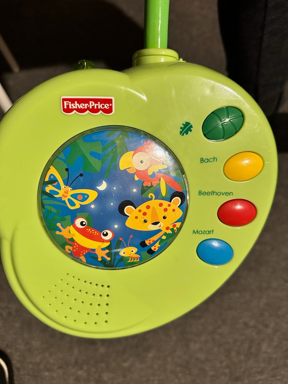Fisher-Price Muzikale en Draaiende Baby Mobiel, Ophalen, Gebruikt, Overige typen, Met geluid