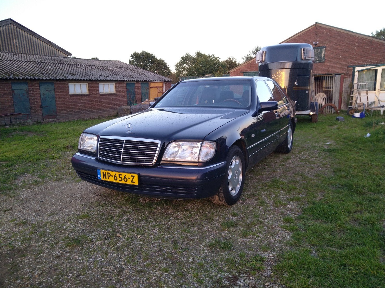 Mercedes-Benz S-Klasse 3.2 S320 Classic AUT 1997 Blauw, Auto's, Automaat, Achterwielaandrijving, Blauw, 120 €/maand