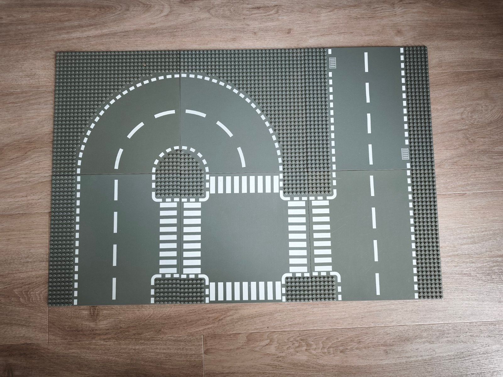 6 Lego City wegenplaten wegplaten donkergrijs zwart zgan, City, Lego, Ophalen of Verzenden, Zo goed als nieuw