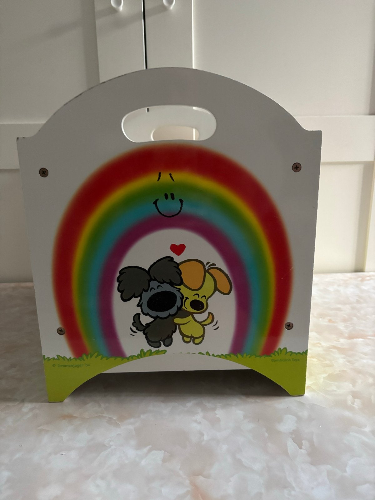 Woezel en Pip speelgoed- of boekenbak 34x25x25 cm, Ophalen, Gebruikt, Jongen of Meisje