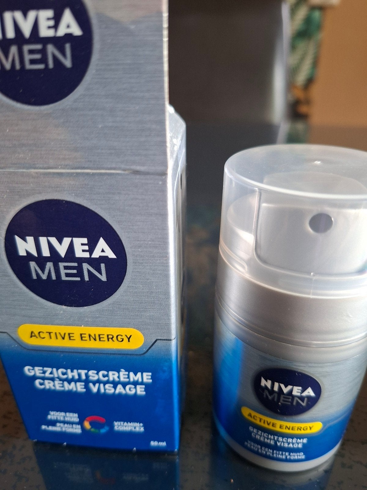 Nivea Men Active Energy Gezichtscrème - Nieuw, Ophalen of Verzenden, Nieuw, Gehele gezicht