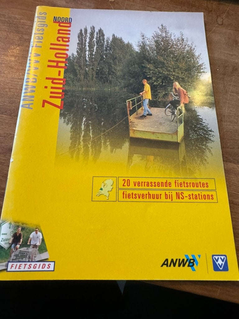 ANWB vvv fietsgids fietsroutes noord zuid Holland, Europa, Zo goed als nieuw, ANWB, Fiets- of Wandelgids