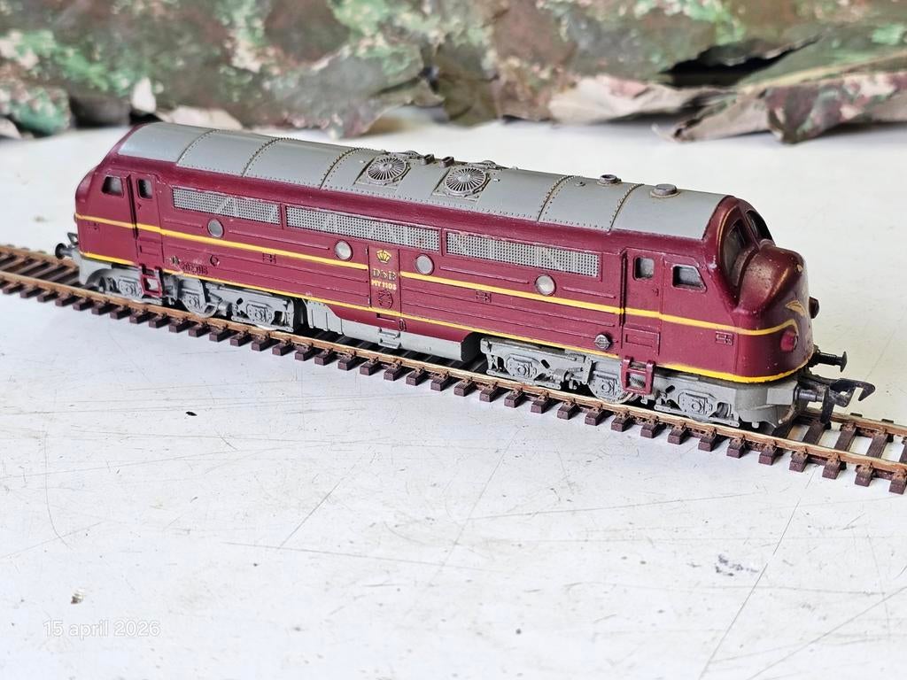 Modeltrein Ho fleischmann DSB 1105 diesel lokomotief, Hobby en Vrije tijd, Fleischmann, Ophalen of Verzenden, Zo goed als nieuw