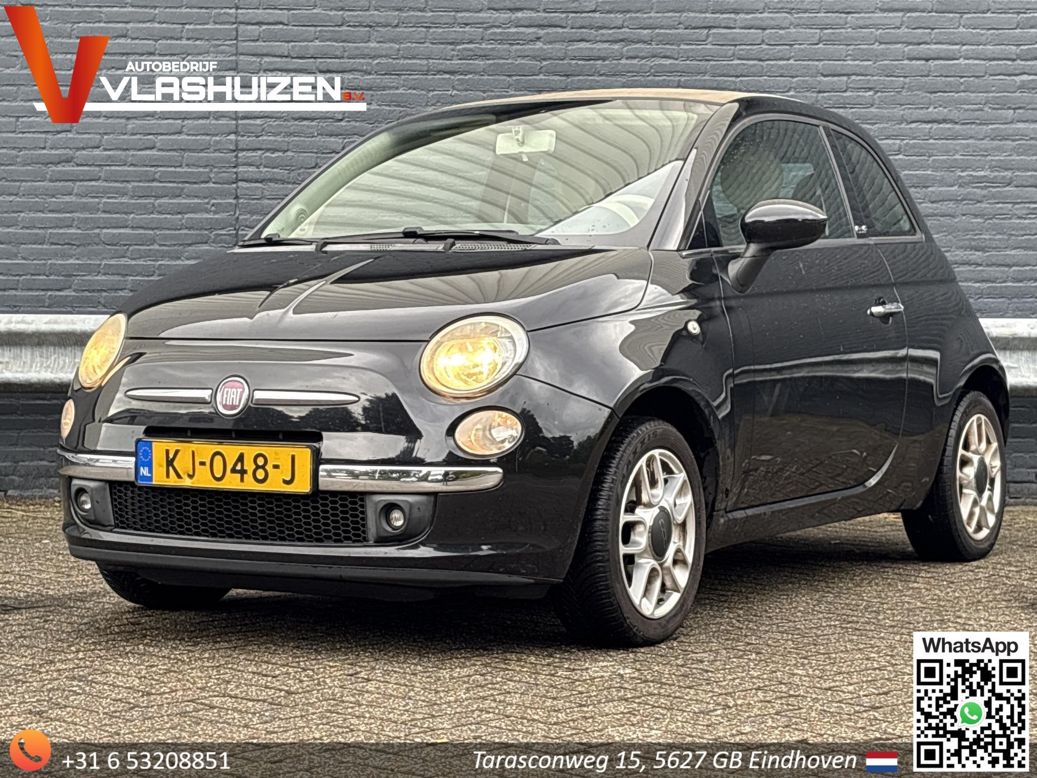 Fiat 500 C 1.4 Lounge Cabrio | Airco |, Auto's, Euro 5, Gebruikt, 31 €/maand, 4 cilinders