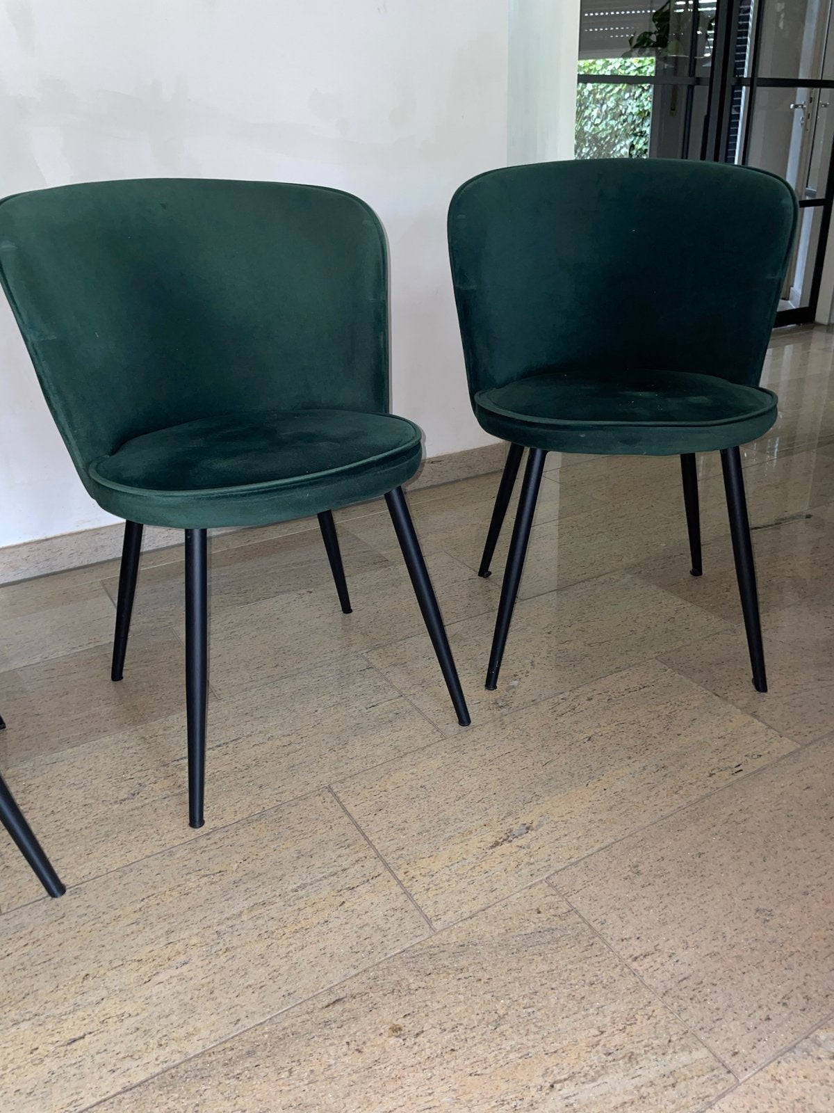 3 Groene Kuipstoelen - Comfortabel en Stijlvol, Huis en Inrichting, Stoelen, Ophalen, Gebruikt, Overige kleuren, Drie