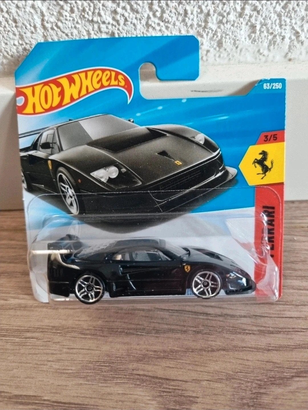 Hot Wheels Ferrari F40 Zwart - Nieuw in verpakking, Ophalen of Verzenden, Nieuw, Auto