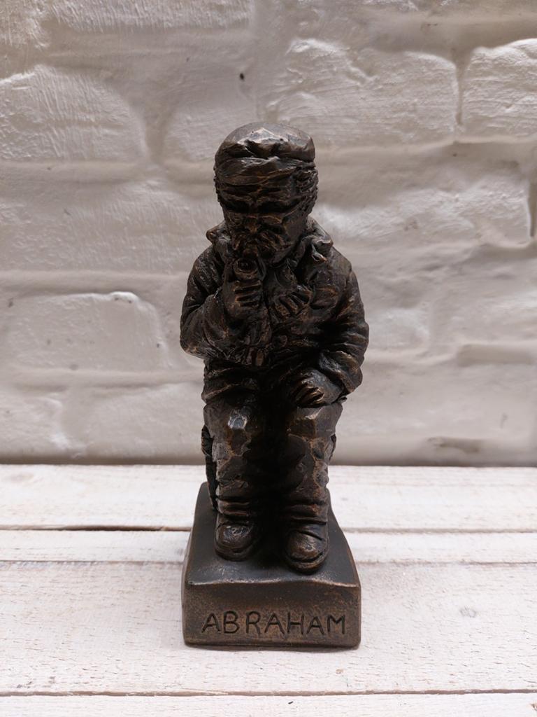 Vintage Abraham beeldje - Bronzen look, Verzenden
