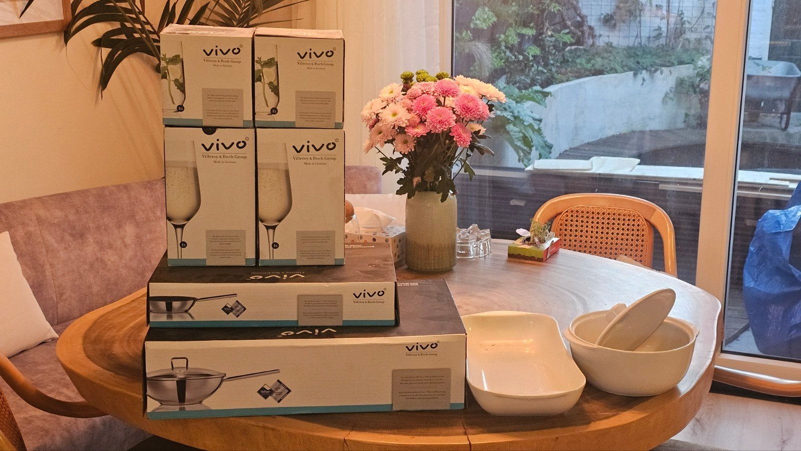 ovenschaal rond ronde Vivo oven schaal. nieuw, Nieuw, Ophalen of Verzenden, Overige stijlen, Glas
