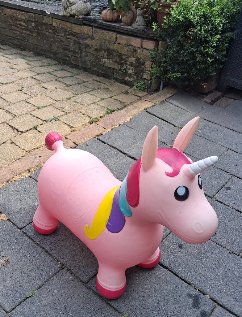 Leuke skippybal in de vorm van een eenhoorn, Ophalen, Gebruikt
