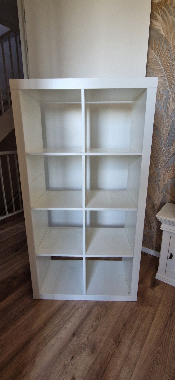 Witte boekenkast met 8 vakken gratis af te halen., Met plank(en), Gebruikt, 100 tot 150 cm, Modern