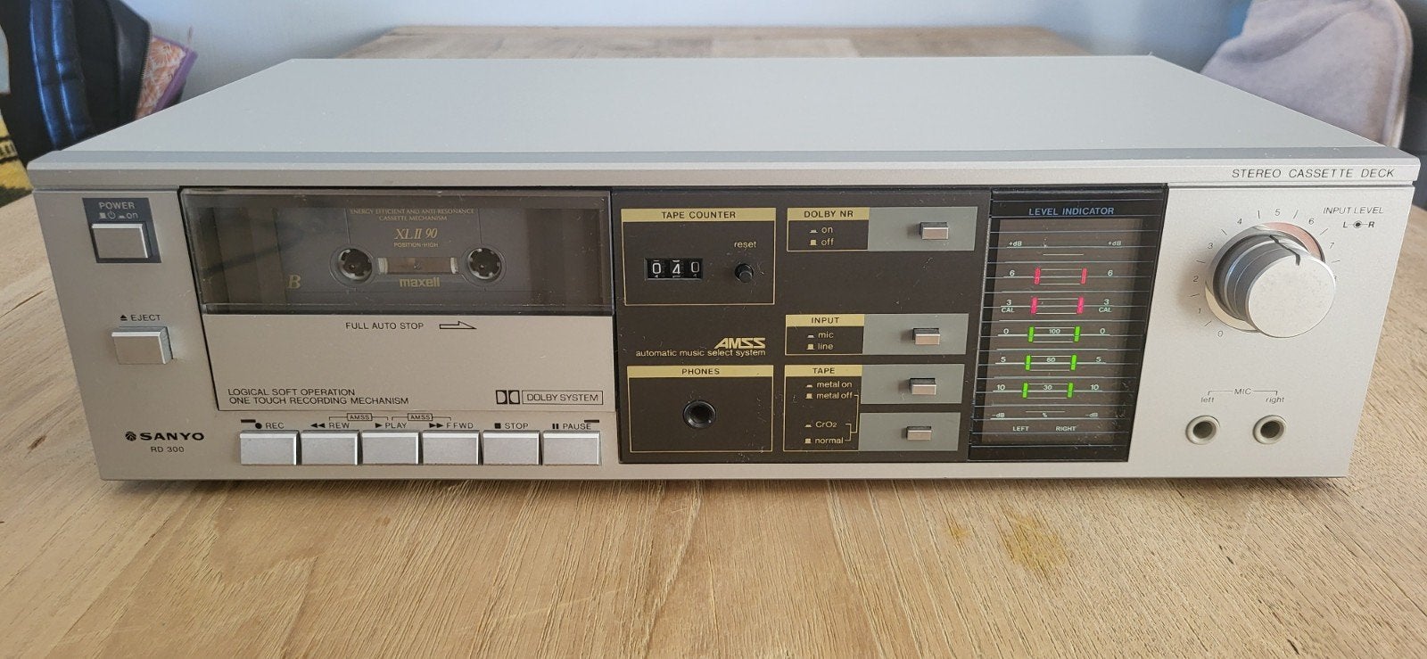 Sanyo RD 300 Stereo Cassette Deck - In nette staat, Ophalen of Verzenden, Overige merken