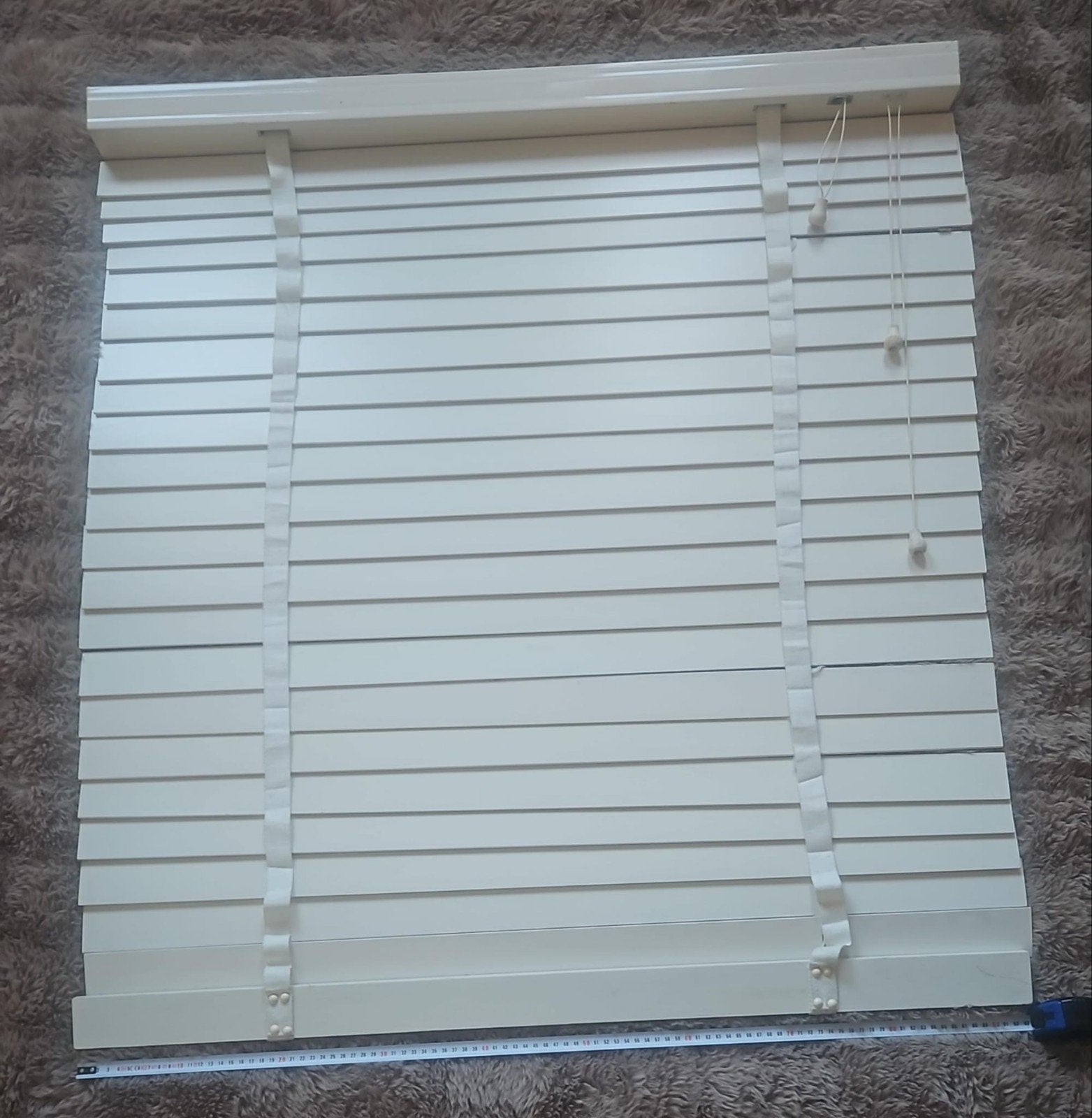 witte jaloezieën van hout 4 stuks, Ophalen, Jaloezie, Gebruikt, Wit