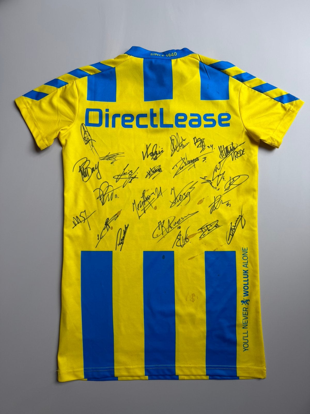 RKC Waalwijk shirt 16/17 met handtekeningen van selevtie, Verzenden, Gebruikt, Overige binnenlandse clubs, Shirt