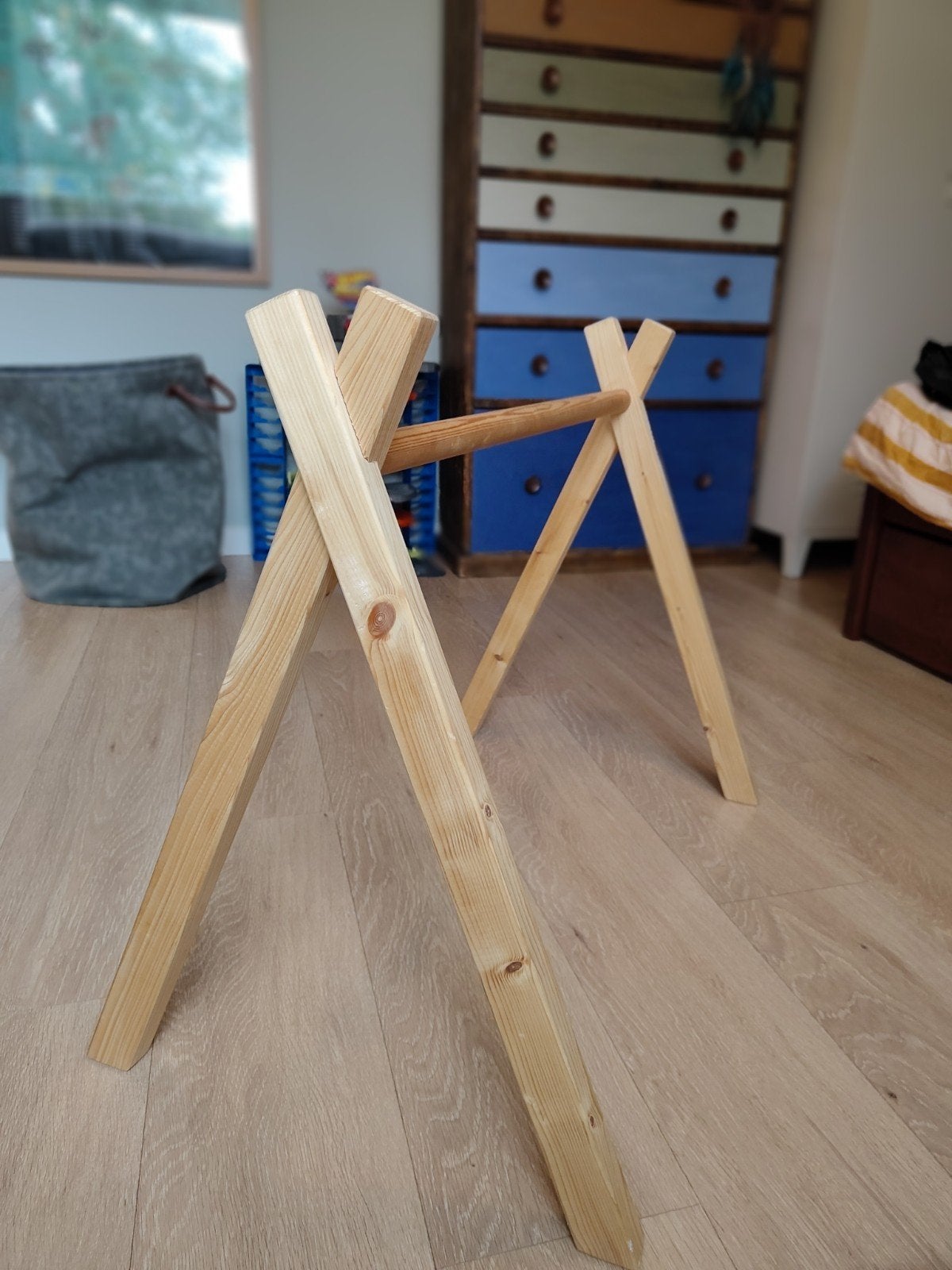 Houten babygym van Toddie, Ophalen, Gebruikt, Klimwand, Aanbouwonderdeel