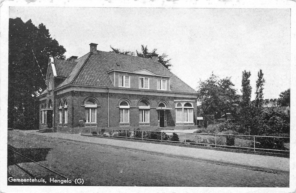 378-299-027 Hengelo GLD Gemeentehuis, Verzamelen, Verzenden, Voor 1920, Gelderland