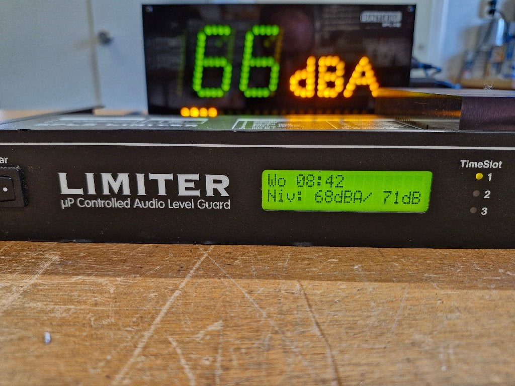 Dateq SPL5 limiter met SPL-D2 Display, Overige merken, Overige systemen, Ophalen of Verzenden, Zo goed als nieuw