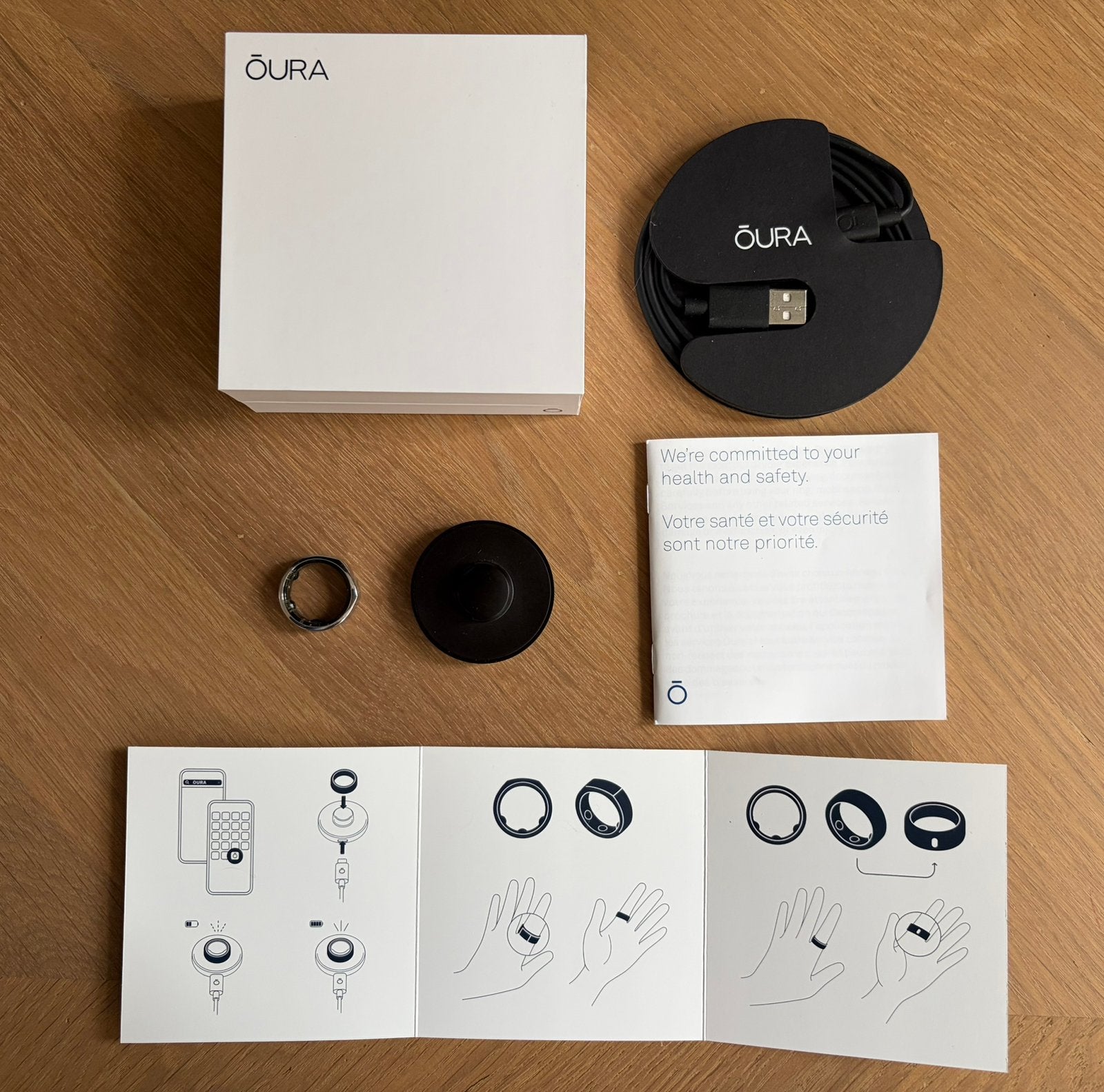 Oura Ring Gen3 Heritage Silver (size 10) met oplader en doos, Ophalen of Verzenden, Zo goed als nieuw, Zilver, IOS