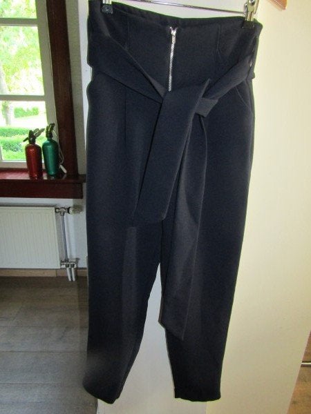 F1129 LOST INK mt XS broek donkerblauw dik ceintuur rits, Lost Ink, Zo goed als nieuw, Maat 34 (XS) of kleiner, Lang