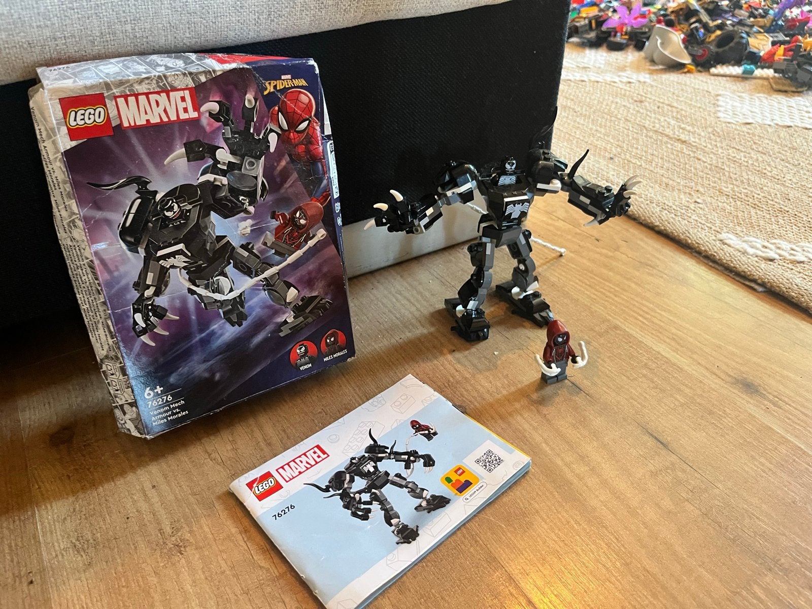 LEGO Marvel 76276 Venom Mech vs. Miles Morales, Gebruikt, Marvel, Lego, Ophalen of Verzenden