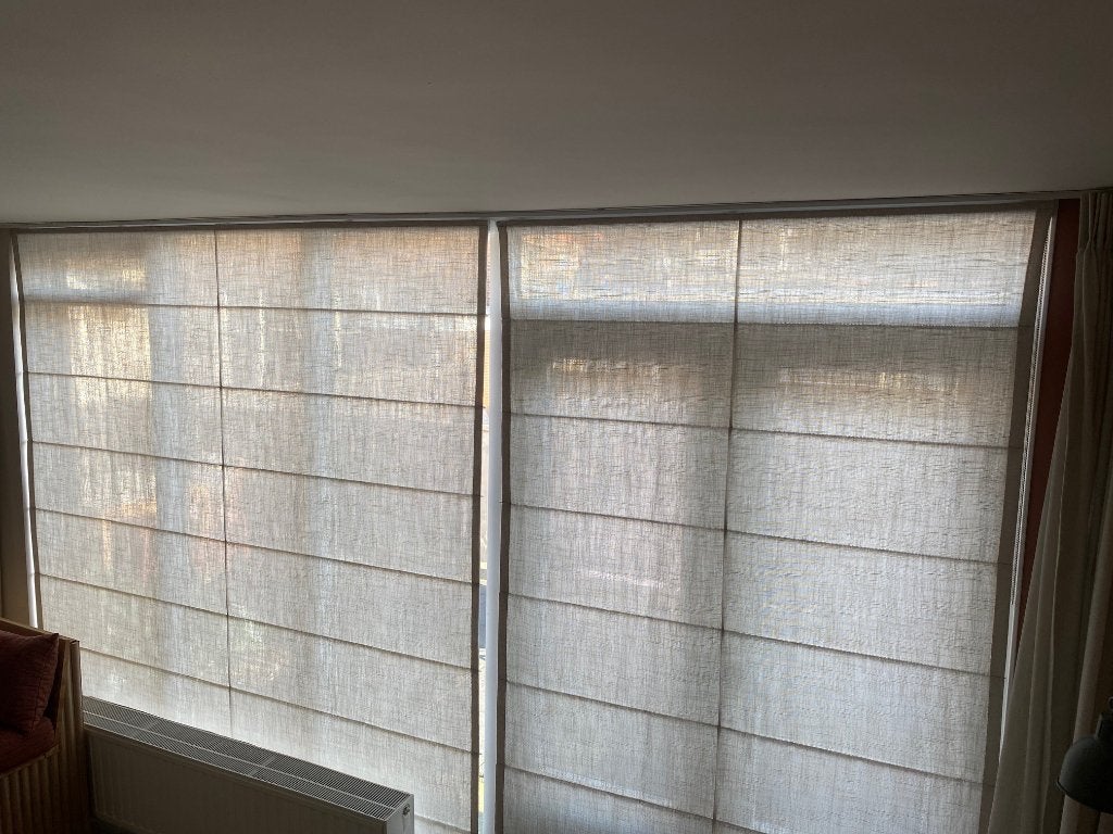 vouwgordijnen nieuw, 241 cm, Kwantum, Nieuw, Crème