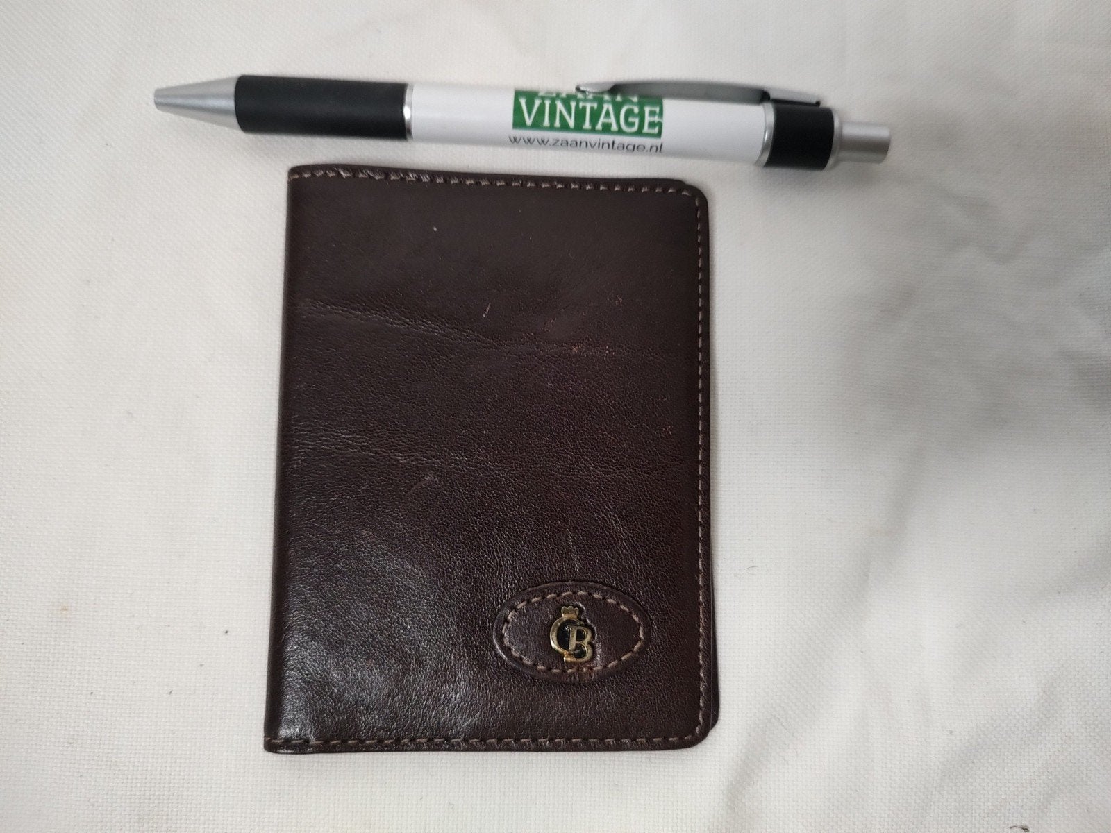 K744 Castelijn en Beerens creditcard etui voor 6 pasjes, 2 hands, Bruin, Ophalen of Verzenden, 2e hands