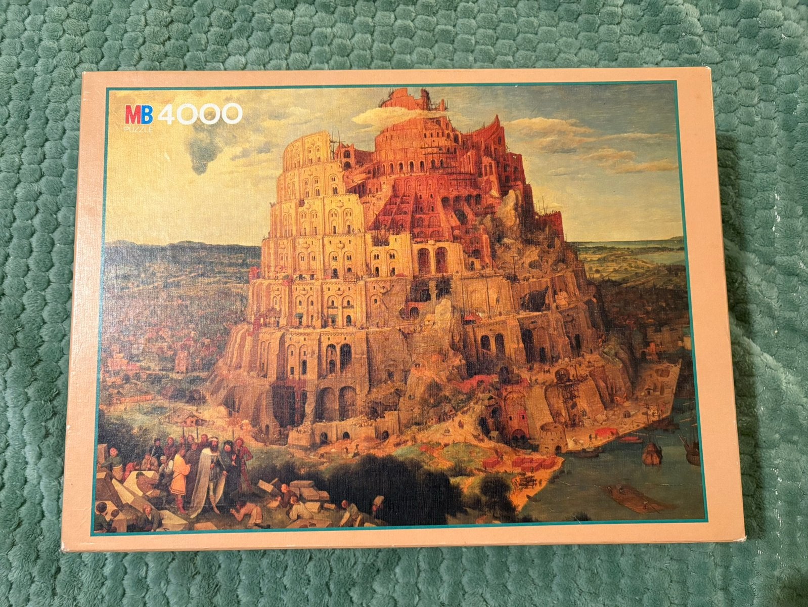 MB puzzel 4000 stukjes toren van babel, Ophalen of Verzenden, Meer dan 1500 stukjes, Gebruikt, Legpuzzel