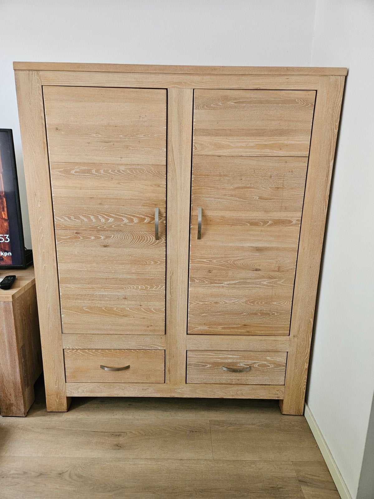 kast en TV kast massief hout, Ophalen, 25 tot 50 cm, Minder dan 100 cm
