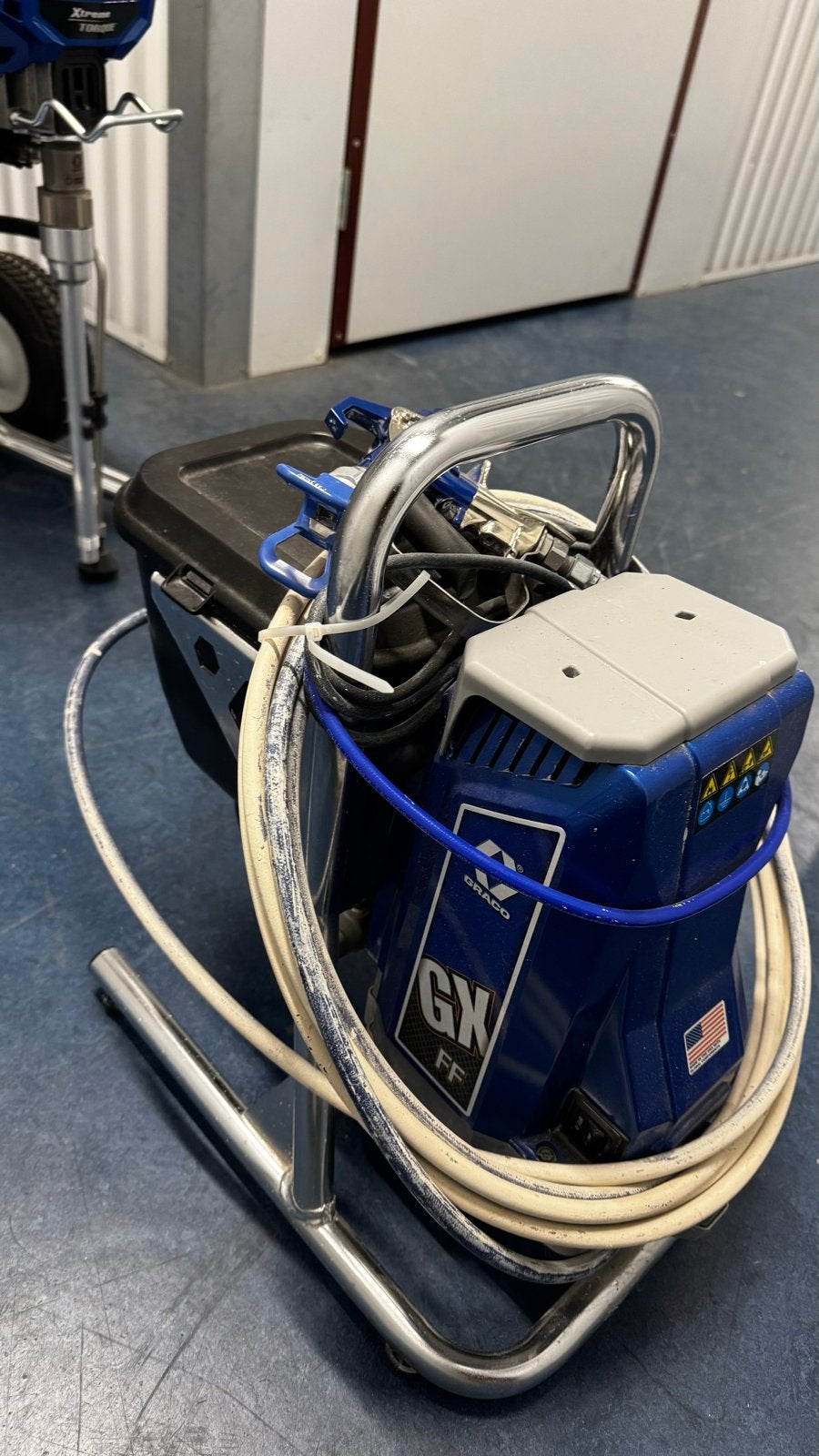 Graco GX FF verfspuit - Zo goed als nieuw, Doe-het-zelf en Verbouw, Schildersmaterialen, Ophalen, Zo goed als nieuw, Verfspuit of Verfpomp