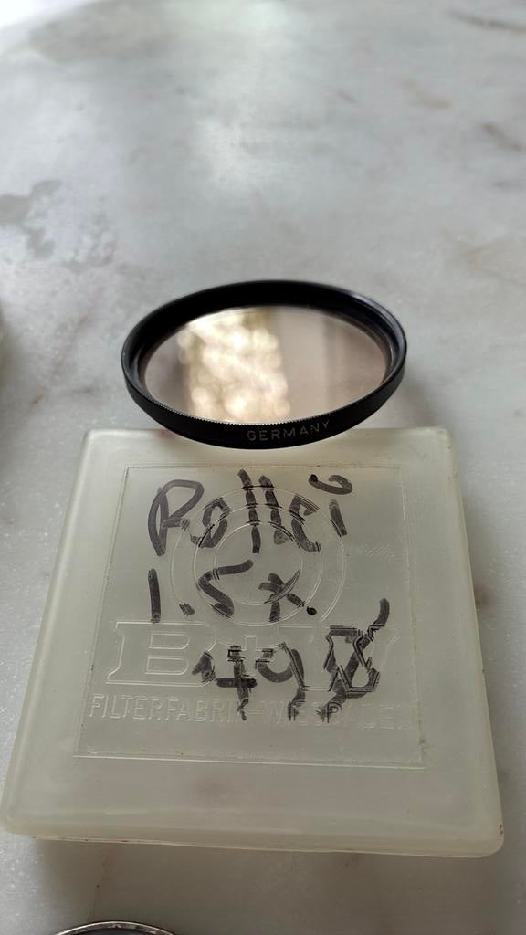Rollei E49 1,5 filter in goede staat, Ophalen of Verzenden, Zo goed als nieuw, Minder dan 50 mm, UV-filter