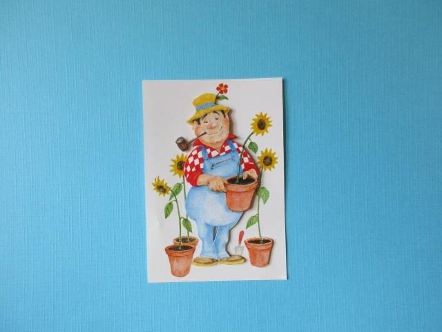 1128 Man / zonnebloemen, Verzenden, Nieuw, Man of Vrouw, Overige typen