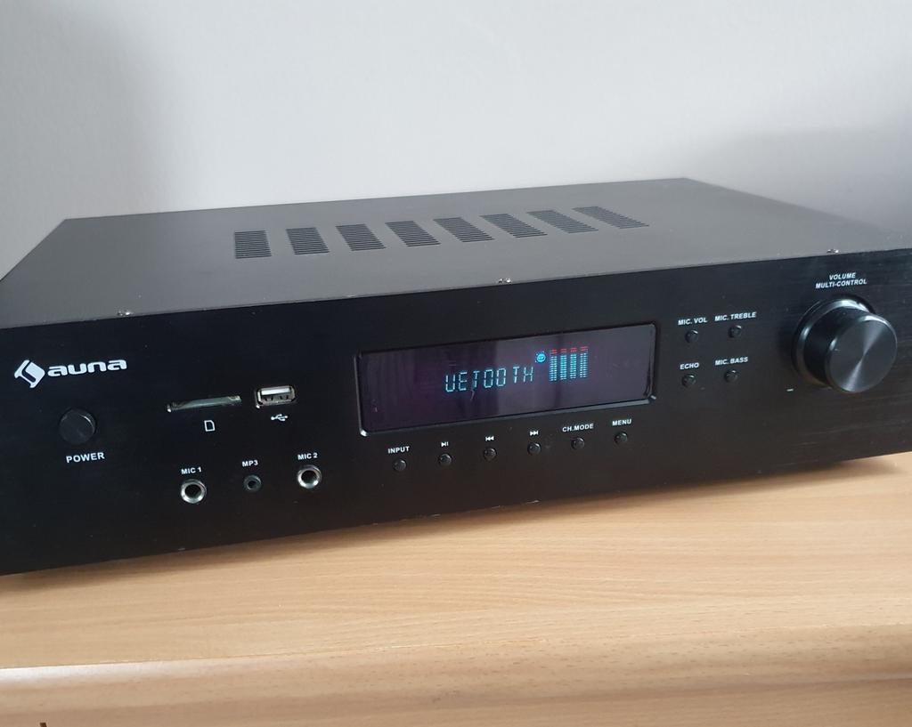 Auna 100 Watt proff Surround Versterker Bluetooth mp3, Audio, Tv en Foto, Versterkers en Receivers, Overige merken, Gebruikt, Ophalen of Verzenden