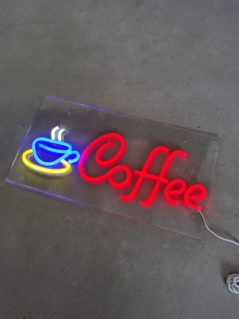 Neon lamp koffie coffee led sign nieuw reclame horeca winkel, Ophalen of Verzenden, Nieuw, Lichtbak of (neon) lamp