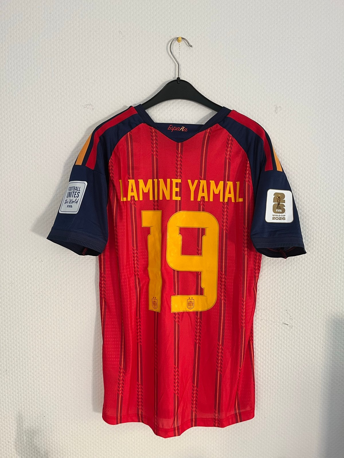 Spanje Thuisshirt Lamine Yamal #19 WK 2026 Maat L, Maat L, Ophalen of Verzenden, Nieuw, Shirt