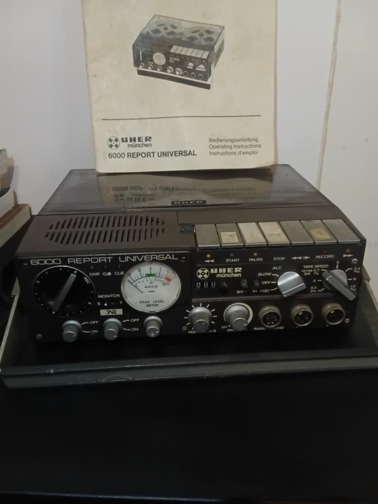 Uher Report universal 6000 incl. Originele handleiding, Ophalen, Bandrecorder, Met banden