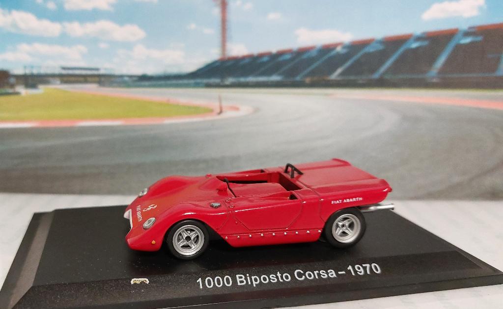 1:43 Fiat Abarth 1000 Biposto Corsa (SE018) 1970; Metro, Ophalen of Verzenden, Zo goed als nieuw, Auto, Overige merken