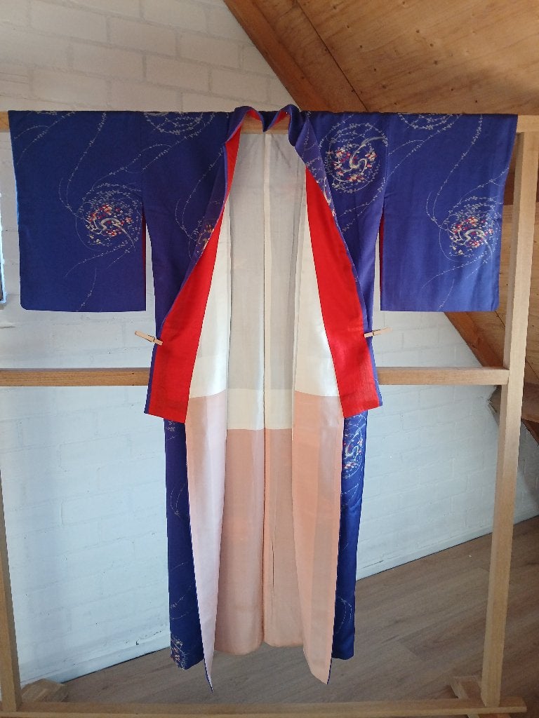 Traditionele Japanse Kimono parple red, Ophalen of Verzenden