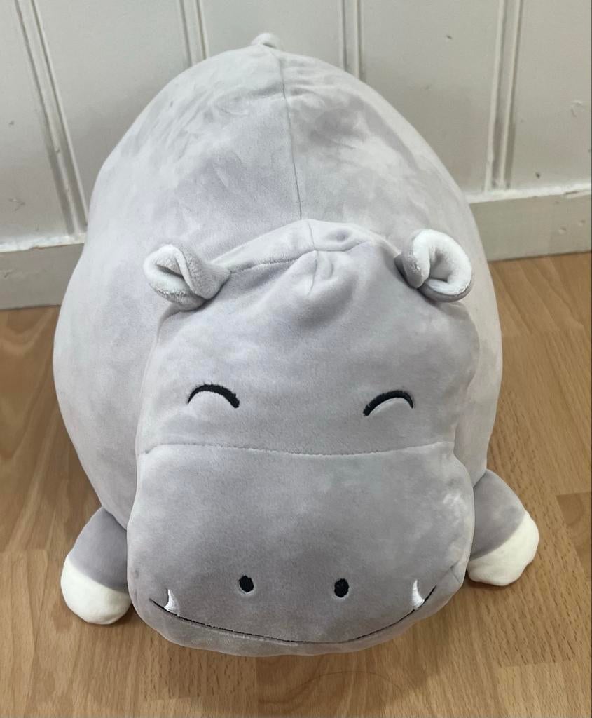 Grote grijze nijlpaard knuffel  (nieuw), Ophalen of Verzenden, Nieuw