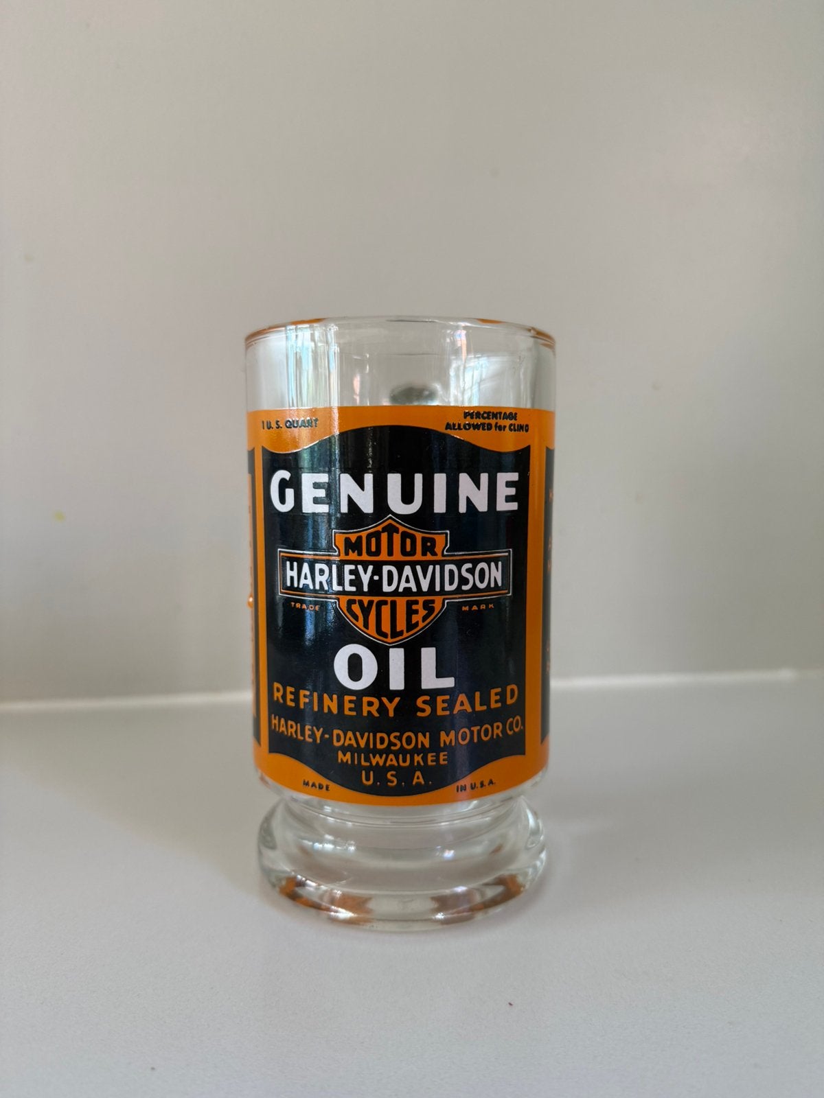 Harley Davidson bierpull, Ophalen of Verzenden, Zo goed als nieuw, Bierglas