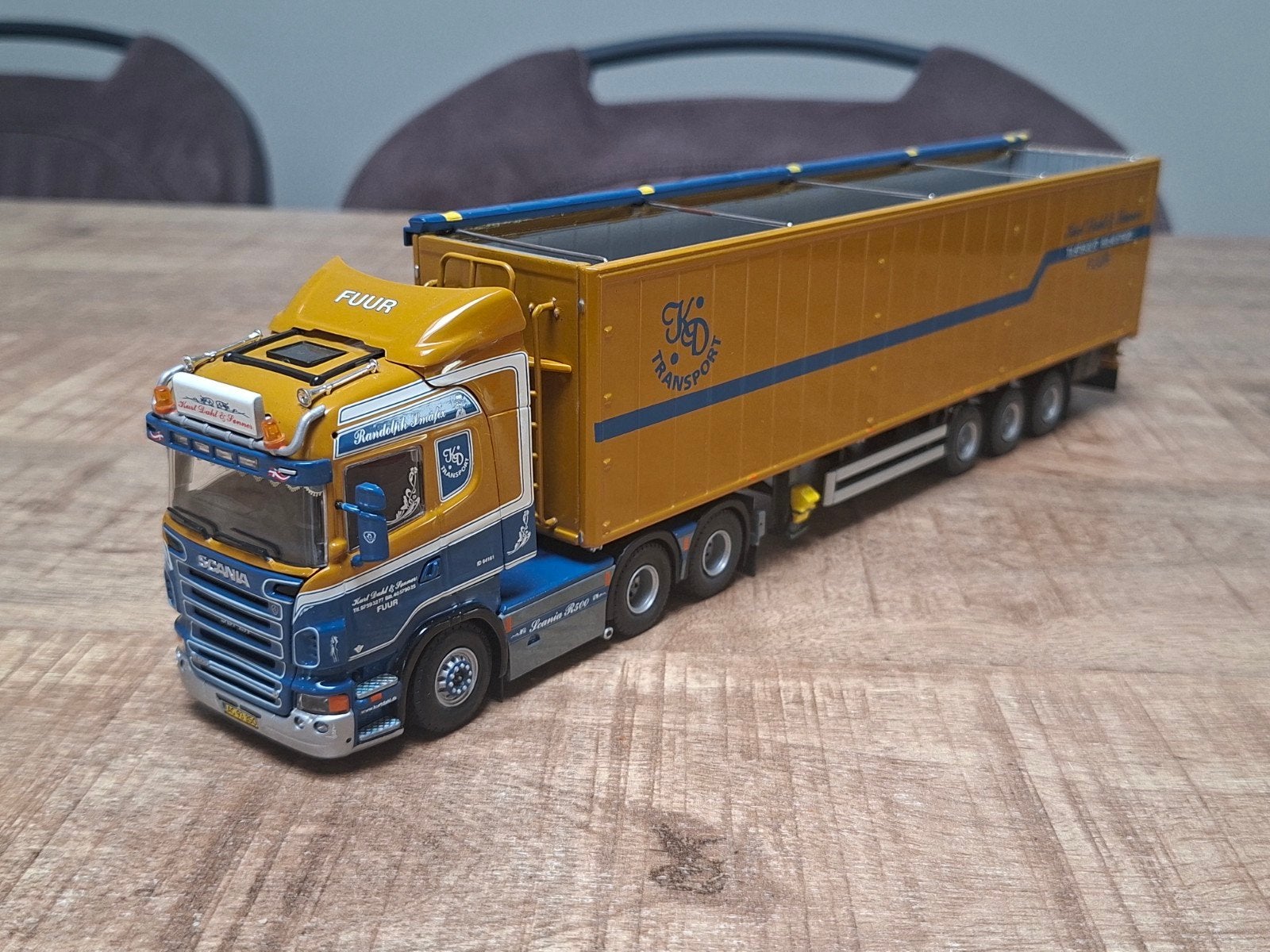 Tekno Scania Kurt Dahl Denemarken, Ophalen of Verzenden, Zo goed als nieuw, Bus of Vrachtwagen, Tekno