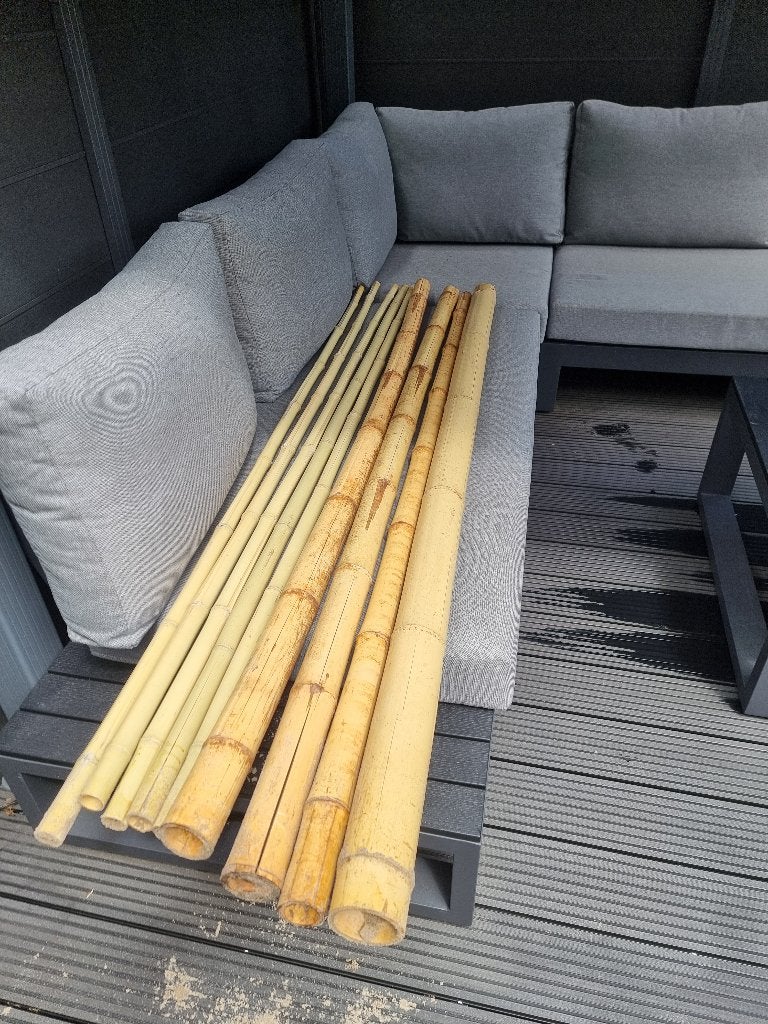Bamboe palen, Ophalen, Nieuw, 180 tot 250 cm, Palen