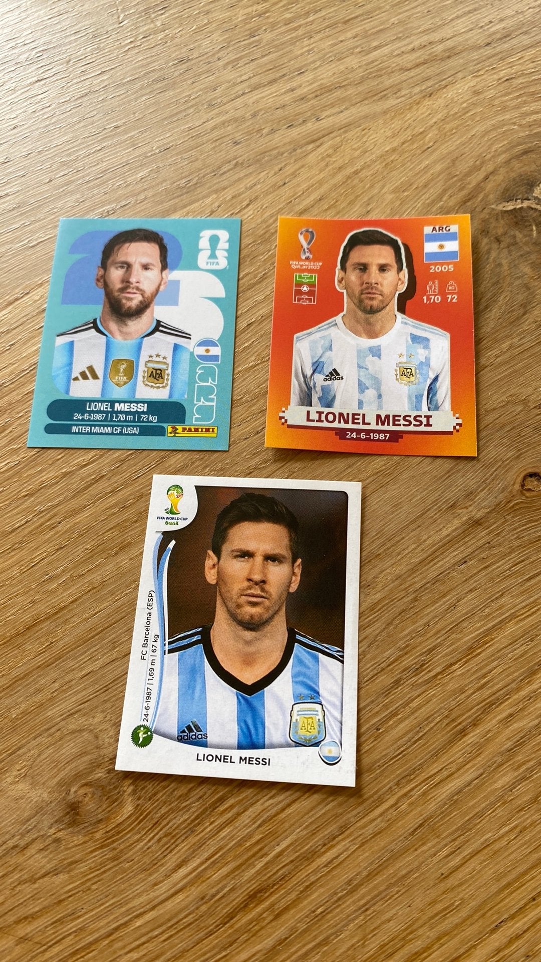 Panini messi 2014-2022-2026, Ophalen of Verzenden, Zo goed als nieuw, Buitenlandse clubs, Poster, Plaatje of Sticker