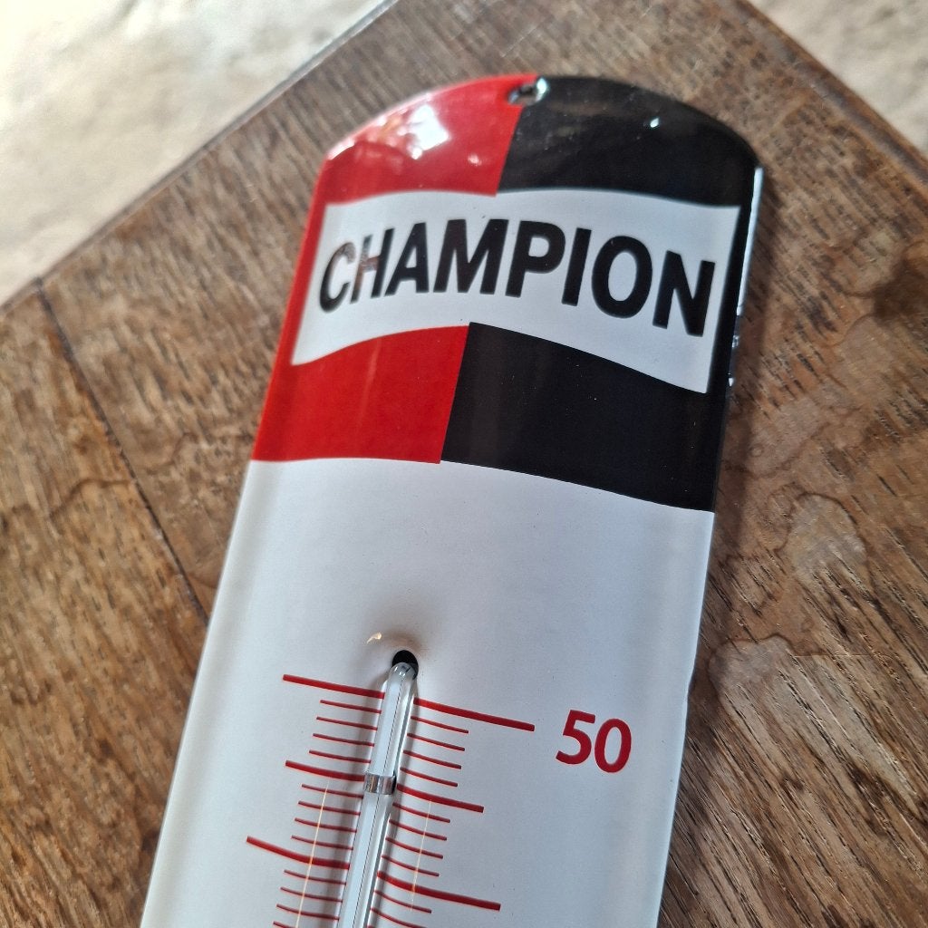 Champion thermometer - Emaille, Ophalen of Verzenden