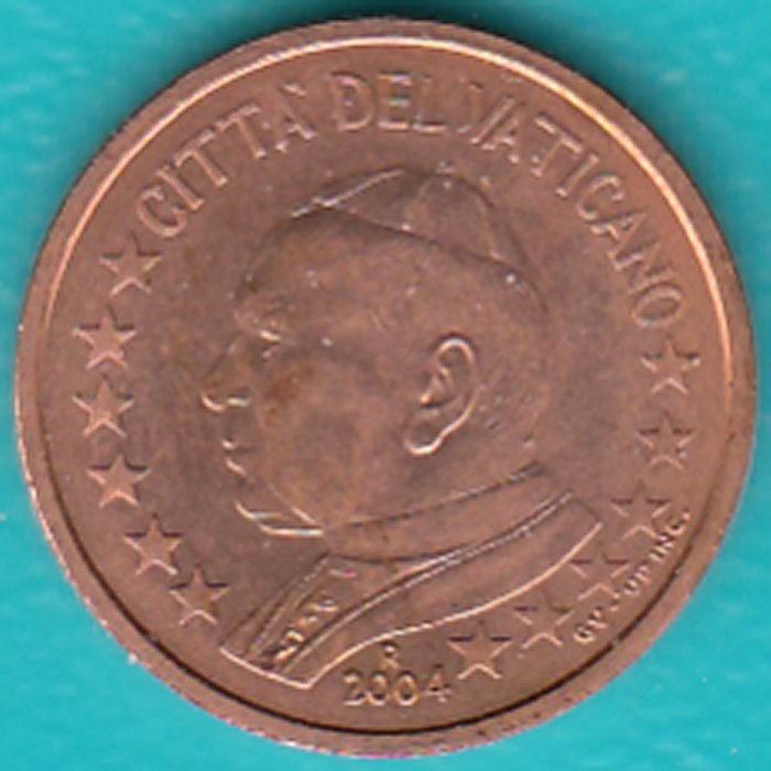 Vaticaan 2 eurocent 2004 Paus Johannes Paulus II UNC, Postzegels en Munten, Munten | Europa | Euromunten, Ophalen of Verzenden