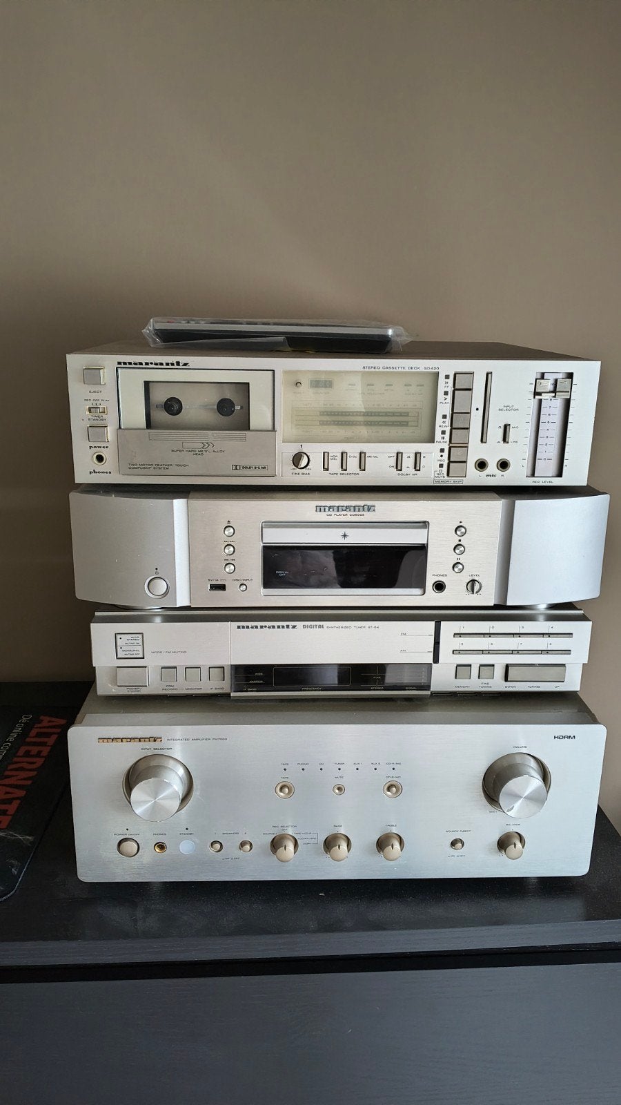 Marantz Hifi Set: Cassettedeck, CD-speler, Tuner, Versterker, Gebruikt, Cd-speler, Losse componenten, Ophalen