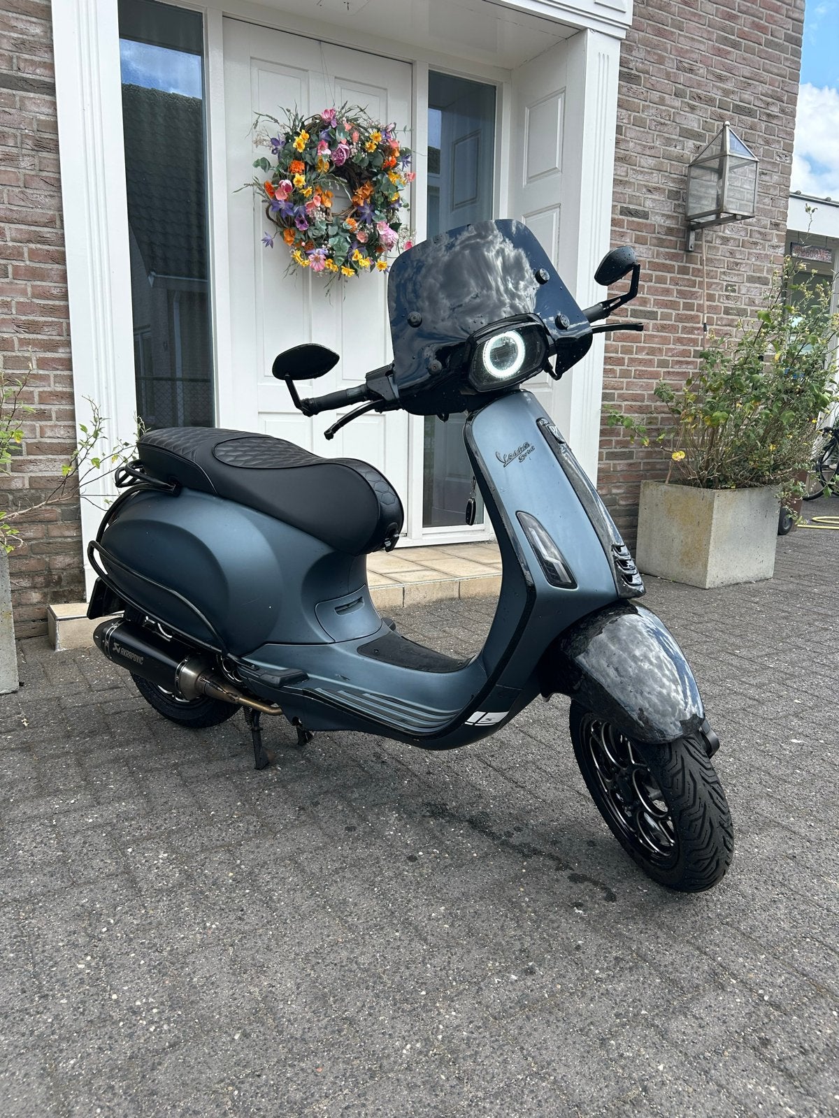 Vespa sprint 80cc 4v op 2v - Akrapovic - custom kleur, Ophalen, Gebruikt