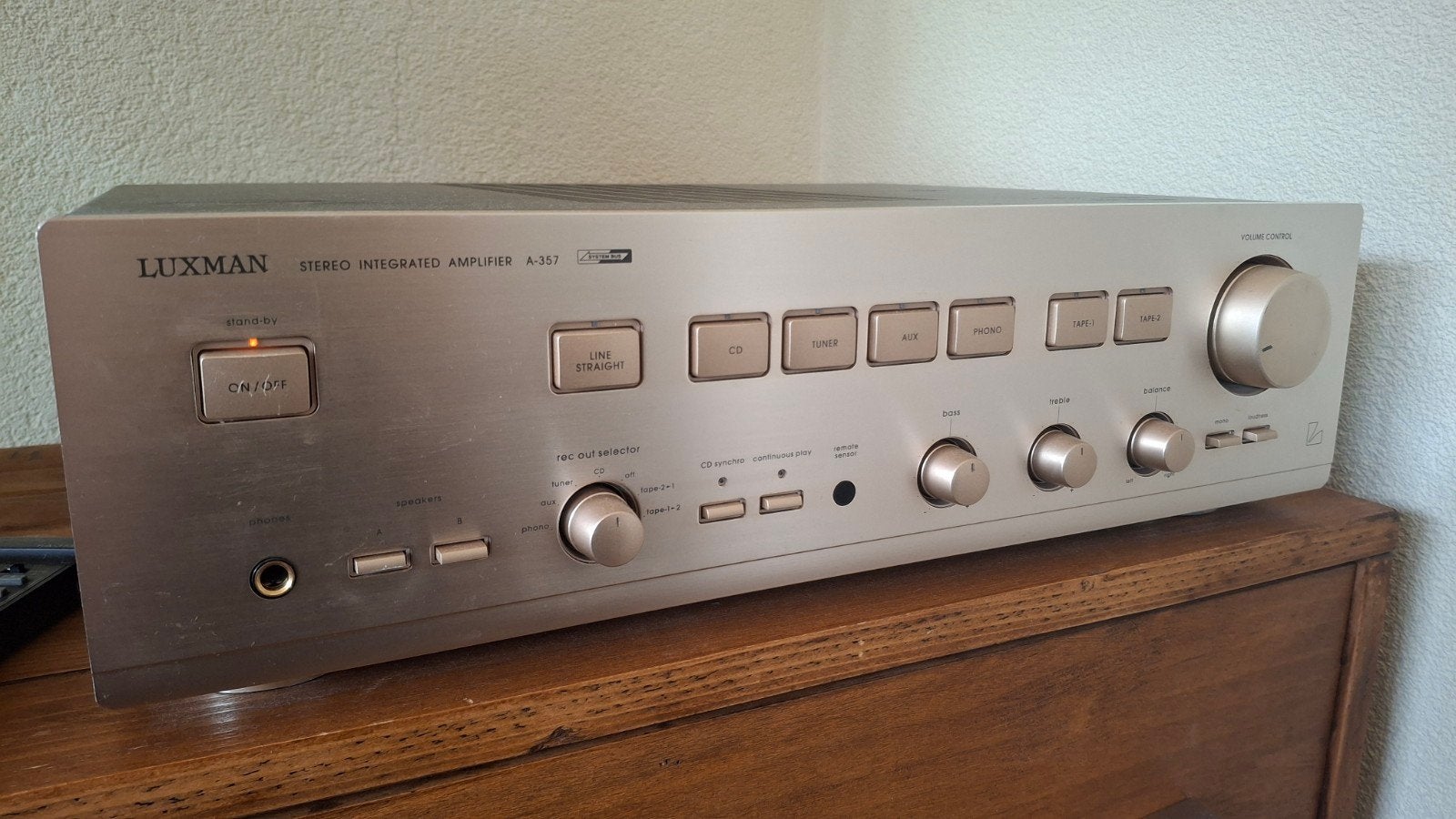 Luxman A-357 Geïntegreerde Versterker – MC/MM en AB, Audio, Tv en Foto, Versterkers en Receivers, Zo goed als nieuw, Stereo, 60 tot 120 watt