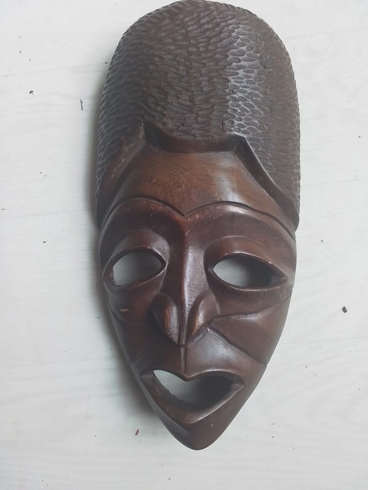 Houten maskers - Afrikaanse en Aziatische stijl, Antiek en Kunst, Hout, Gesneden, Afrika, Masker